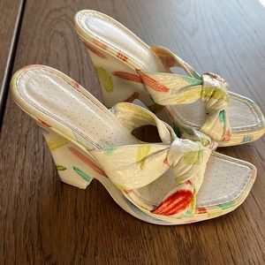 Vintage Leather Wedge